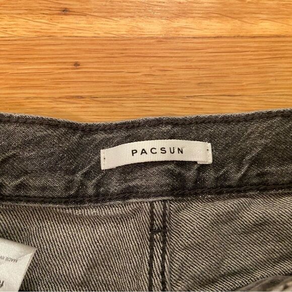 Pacsun Two Tone black High Rise Straight Jeans - Picture 6 of 7